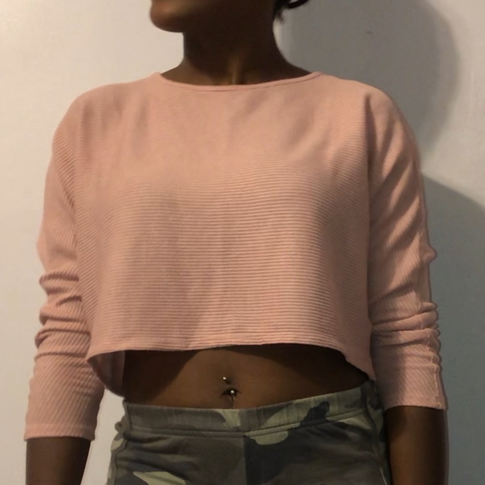 Cropped Long Sleeve Shirt